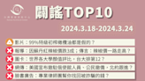 【2024/3/18-2024/3/24】闢謠TOP10