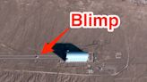 A mysterious new Chinese military blimp was spotted by a satellite in a desert military base