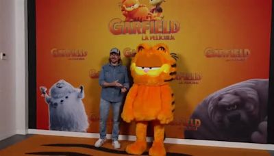 Alaska, Santiago Segura y Pepe Rodríguez, en torno a Garfield en la presentación de su película
