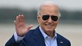 US President Joe Biden arrives to board Air Force One at Joint Base Andrews in Maryland on April 18, 2024