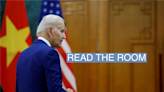 In books, Biden is an energetic leader. Too bad nobody reads them.