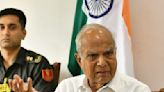 Discharging duties: Punjab Governor Banwarilal Purohit on border visit