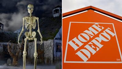 Home Depot's viral Halloween skeleton quickly sells out before summer as social media users sound off