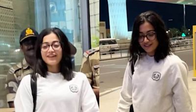Rashmika Mandanna Heads Out of Mumbai, Airport Security Personnel's Cutest Reaction To Her Goes Viral - News18