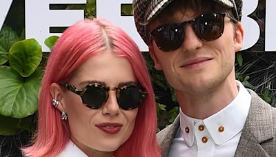 Lucy Boynton and boyfriend Murdo Mitchell attend Wimbledon