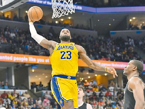 NBA》詹皇讀秒階段連拿6分 湖人擒熊 - 新聞