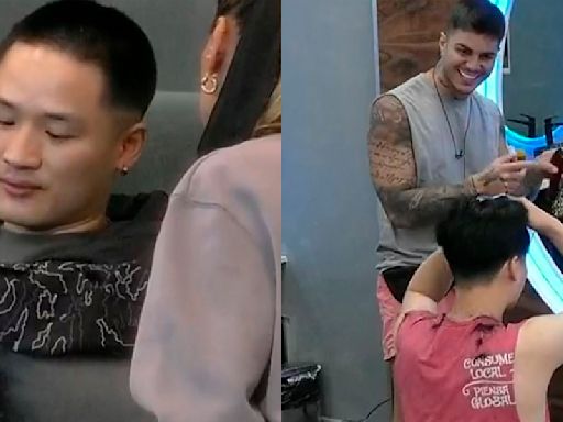 "No me veo lindo": Manuel llegó y le cortó el pelo a su amigo Yuhui en Gran Hermano y todo terminó mal