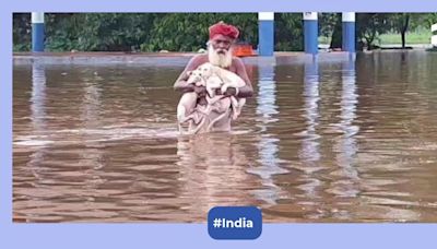 Watch: 73-Year-Old Hero Rescues Puppies from Flooded Kerala Temple