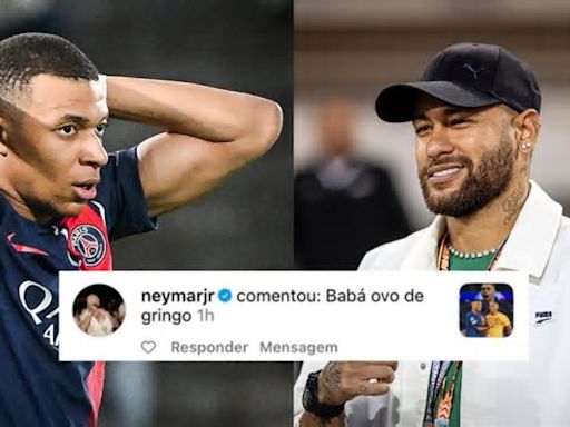 Neymar responde con graves insultos a una publicación de Instagram que elogia a Kylian Mbappé