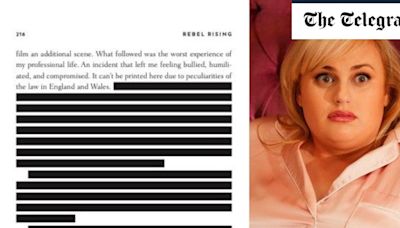 Chunks of Rebel Wilson’s book have been redacted – were they the funny bits?