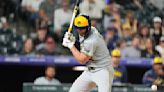 Rhys Hoskins hit by pitch with bases loaded in 9th inning, Brewers beat Rockies 4-3