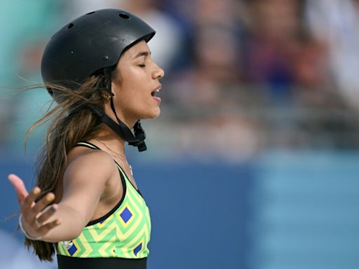 Japan's Yoshizawa, 14, makes a big leap to land Olympic skateboard gold
