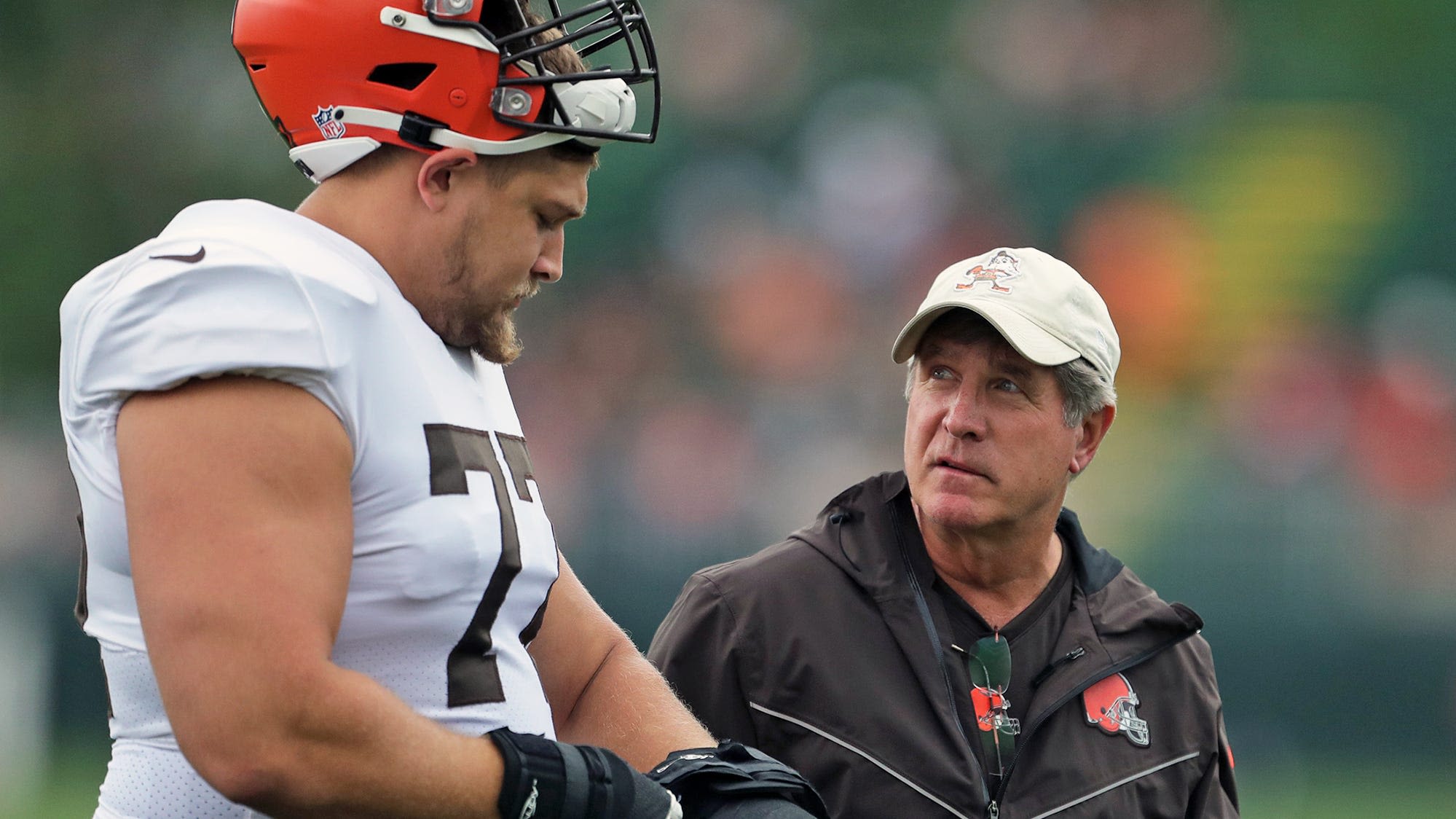 'Little bit of a transition': Browns guard Wyatt Teller talks about change in line coaches