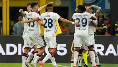 Cagliari cool Inter Milan charge to Serie A title with draw at San Siro