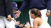 Wimbledon: Ball boy injured after collapsing helped by Jodie Burrage