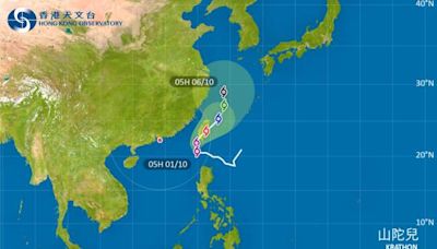 颱風山陀兒2024｜最新動態、颱風路徑及風力預測