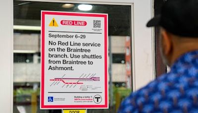 With nearly monthlong shutdown underway, Red Line riders turn to shuttles. - The Boston Globe