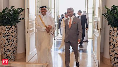 Jaishankar meets Qatar's PM, discusses Gaza, investments - The Economic Times