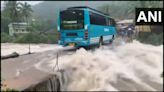 Dramatic video shows bus crossing bridge amid torrential floodwaters in Kerala