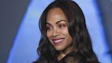 Zoe Saldana just debuted a teeny, tiny micro fringe and it's *chef's kiss*