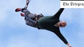 Ed Davey calls for ‘leap of faith’ during bungee jump stunt