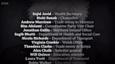 BBC Newsnight replaces end credits with list of ministerial resignations