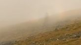 Hiker captures ‘ghostly’ Brocken spectre walking alongside him in Lake District