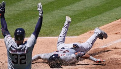 Malloy's inside-the-park HR propels Tigers to 7-6 victory, ending the Angels' 6-game winning streak