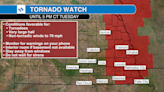 Tornado Watch until 5 p.m. Tuesday