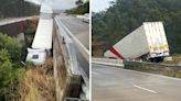 Major NSW highway closed after truck crashes down embankment