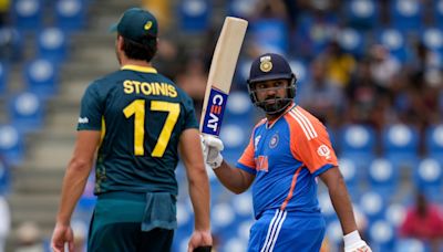 Rohit brings up fastest fifty of T20 World Cup 2024 after smashing Starc for 29 runs in 1 over