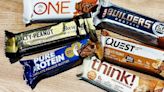 I tried 6 protein bars to find the best-tasting options at the grocery store, and there are only 2 I'd buy again