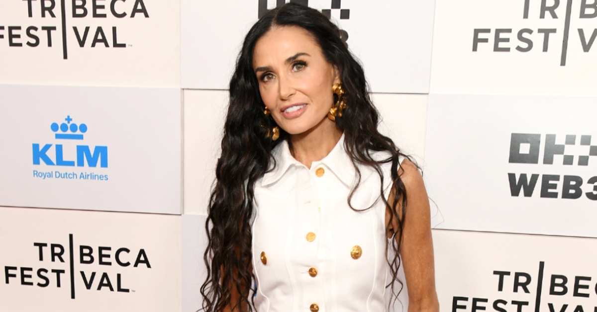 Demi Moore Sizzles in a Tiny White Bikini on Birthday Outing With Her Daughters