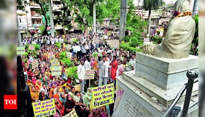 IMC's Plan to Demolish 3,000 Structures Encroaching River Banks Sparks Protest in Indore | Indore News - Times of India