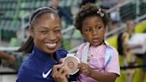 Allyson Felix wins bronze during her farewell at world championships