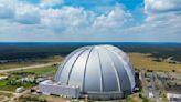 Former blimp hangar turned water park near Berlin gets its own hotel