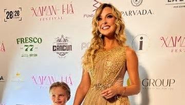 Marjorie de Sousa y su hijito Matías brillan en evento altruista