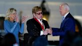 Biden surprises Elton John with National Humanities Medal