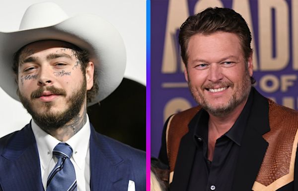 Blake Shelton Joins Post Malone to Debut New Song at CMA Fest