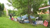 Though a homeless encampment was taken down, many tents remain in Montreal area