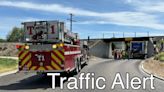 1st St. North in Nampa blocked in both directions, box truck wedged under overpass