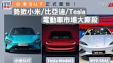 小米SU7正式面世！ 勢掀比亞迪／Tesla電動車市場大廝殺 SU7／海豹／Model 3點樣揀？