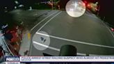 Close call caught on camera: Street racer nearly hits pedestrian in Bellevue