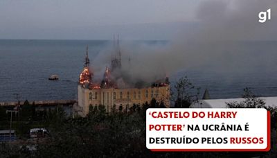 'Castelo do Harry Potter': veja ANTES e DEPOIS de construção na Ucrânia destruída pela Rússia