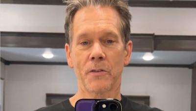 Kevin Bacon Gets Pranked on Set with Photos of Kyra Sedgwick All over His Trailer — See Her Funny Response