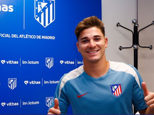 Julián Álvarez ya es jugador de Atlético Madrid, que lo anunció de una manera muy particular