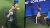 Shocking new footage of Darwin Nunez throwing chair at Colombia fans emerges