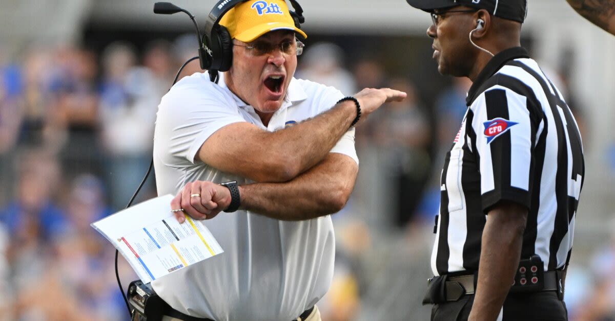 Pat Narduzzi reprimanded, Pitt fined by ACC for criticism of officials after Backyard Brawl win