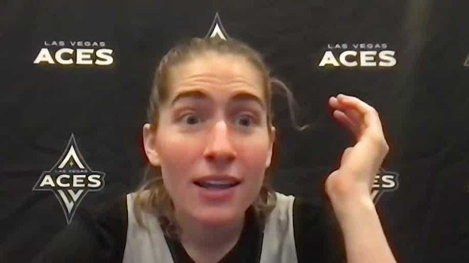 WATCH: Former Hawkeyes star Kate Martin shocked when media tells her Lisa Bluder is retiring