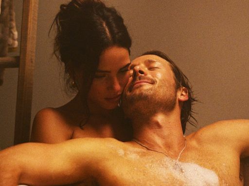 Hit Man's Glen Powell and Adria Arjona Sent Each Other 'Sexy' Images